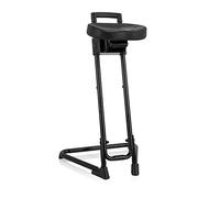 hjh OFFICE Asiento de pie plástico negro