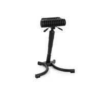 hjh OFFICE 830025 Taburete para Oficina Top Work 33 Negro, Taburete de Trabajo, hasta 150 kg, Taburete Multiusos, Asiento de Goma Duro, Altura Ajustable