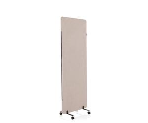 hjh OFFICE 891003 Tabique acústico FLEXMIUT 177 x 60 cm, Separador de Espacios, Panel Central con Ruedas y Deslizadores, Tejido Topo