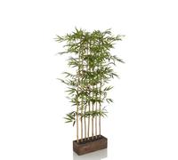 hjh OFFICE Planta Artificial Bamboo I Planta Artificial Decorativa 150cm, fácil de cuidar arbusto de bambú, Pantalla de privacidad árbol Artificial Verde, 871052