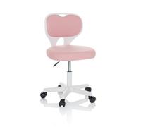 hjh OFFICE Silla de Escritorio Infantil KIDDY Top W Silla de Oficina Infantil de Tela Silla giratoria, Crece con el niño, Rosa, 736425