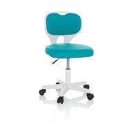 hjh OFFICE Silla de Escritorio Infantil KIDDY Top W Silla de Oficina Infantil de Tela Silla giratoria, Crece con el niño, Azul, 736426