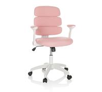 hjh OFFICE Silla de Escritorio Kid ERGOLINO W Silla giratoria Infantil con Respaldo ergonómico, Rosa, 736429
