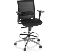 hjh OFFICE silla de mostrador Tejido de malla Negro
