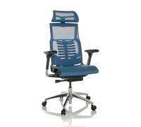 hjh OFFICE Silla de Oficina Profesional POFIT GEN2 Silla giratoria ergonómica de Rejilla con Soporte Lumbar Flexible, Azul, 652285