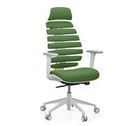 hjh OFFICE Silla de Oficina Profesional Silla giratoria Ergo Line W con Respaldo ergonómico Incl. Soporte Lumbar, Verde