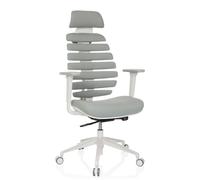 hjh OFFICE Silla de Oficina Profesional Silla giratoria Ergo Line W con Respaldo ergonómico Incl. Soporte Lumbar, Gris Claro