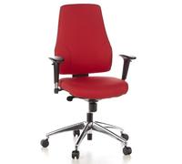 hjh OFFICE Silla de Oficina Silla giratoria Pro-Tec 200 Tela ergonómica Respaldo Ajustable en Altura Rojo