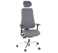 hjh OFFICE Silla de Oficina Silla giratoria Pro-Tec 400 Tela ergonómica Espalda Alta Antracita