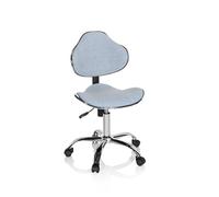 hjh OFFICE Silla Escritorio para niños KIDDY GTI-3 Tela Azul Claro, ergonómico Silla Juvenil, Altura Ajustable, 634132