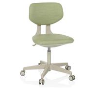 hjh OFFICE Silla giratoria Infantil con Respaldo Regulable en Altura Kid Classic Silla de Escritorio para niños de 6 a 12 años, Verde