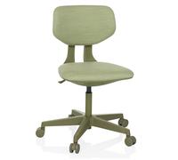 hjh OFFICE Silla giratoria Infantil con Respaldo Regulable en Altura Kid Colore Silla de Escritorio para niños de 6 a 12 años, Verde