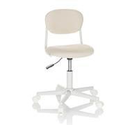 hjh OFFICE Silla giratoria Infantil KIDDY Base I, de Tela, con Respaldo perfilado, Beige, 719238