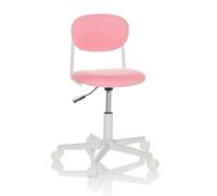 hjh OFFICE Silla giratoria Infantil KIDDY Base I, de Tela, con Respaldo perfilado, Rosa, 719239