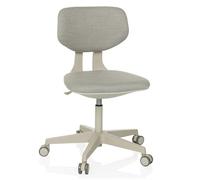 hjh OFFICE Silla giratoria Infantil Respaldo Regulable en Altura Kid Classic Silla de Escritorio para niños de 6 a 12 años, Gris