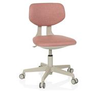 hjh OFFICE Silla giratoria Infantil Respaldo Regulable en Altura KIDDY Classic Silla de Escritorio para niños de 5 a 10 años con Ruedas Especiales, Rosa