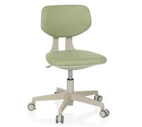 hjh OFFICE Silla giratoria para niños Respaldo Regulable en Altura Silla de Escritorio KIDDY Classic para niños de 5 a 10 años con Ruedas Especiales, Verde