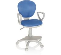 hjh OFFICE Silla giratoria para niños Tela Azul/Gris