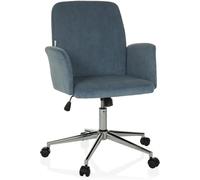 hjh OFFICE Silla home office tela azul gris