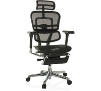 hjh OFFICE Sillón alta gama tejido de malla negro