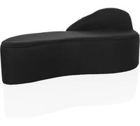 hjh OFFICE Sofá de diseño Tela Negro