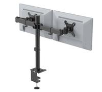 hjh OFFICE Soporte de monitor para 2 monitores de 13 a 32 pulgadas, VESA, ajustable