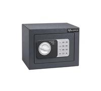 hjh OFFICE Tresor Compact Mini - Caja fuerte para muebles (acero, 23 x 17 x 17 cm)