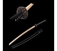 HJHUUA Bokken de 103cm,Katana de bambú Natural con Funda,Espadas samuráis de Madera Hechas a Mano para Cosplay,exhibición,colección,Entrenamiento Kendo