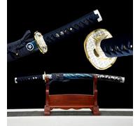 HJHUUA Bokken Hecho a Mano de 78cm,Katana wakizashi Japonesa de Madera,Espadas samuráis Cortas de Madera con Vaina