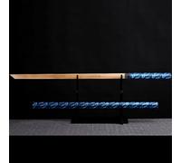 HJHUUA Espada Recta de Madera de 100cm,Hoja de bambú Natural,bokken Hecho a Mano con Vaina,Espada de Madera para Juegos de rol,decoración,exhibición,Kendo,Regalo,Artes Marciales