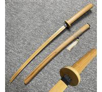 HJHUUA Espada Samurai de Bambú,Bokken Hecho a Mano,Katana de Madera 102cm