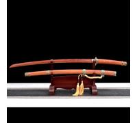 HJHUUA Espada samurái de Caoba Natural,Katana de Madera Hecha a Mano de 104 cm para decoración,coleccionismo,Regalos,exhibición,Artes Marciales