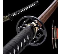 HJHUUA Espada samurái de Madera con Vaina,Hoja de Palisandro Natural,Katana de Madera Hecha a Mano para Accesorios,Cosplay,Artes Marciales,Kendo,exhibición,Regalo,decoración