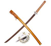 HJHUUA Espada samurái de Madera de Wenge Natural de 104cm,Katana de Madera,Bokken Hecho a Mano,Espada de Entrenamiento de Madera para Kendo,Regalo,exhibición,Cosplay,Accesorios