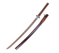 HJHUUA Espada samurái de Madera de Wenge Natural de 104cm,Katana de Madera,Bokken Hecho a Mano,Espada de Entrenamiento de Madera para Kendo,Regalo,exhibición,Cosplay,Accesorios