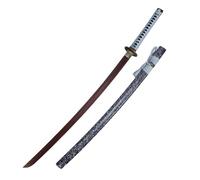 HJHUUA Espada samurái de Madera de Wenge Natural de 104cm,Katana de Madera,Bokken Hecho a Mano,Espada de Entrenamiento de Madera para Kendo,Regalo,exhibición,Cosplay,Accesorios