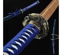 HJHUUA Espada samurái de Palisandro de 105 cm con Vaina,Espada de Madera de Entrenamiento Hecha a Mano,Katana de práctica de Artes Marciales Reales para colección,exhibición,Cosplay de utilería