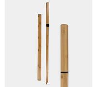 HJHUUA Espadas de bambú,Bokken Hecho a Mano,Katana de Madera con Vaina,Espadas Rectas de 100 cm,el Material de Madera se Puede Utilizar con Confianza
