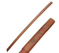 HJHUUA Espadas de Madera para Entrenamiento de Kendo de 100 cm,Espada samurái de Madera,bokken Artesanal para Entrenamiento,Cosplay,utilería,actuaciones y Regalos (Negro/marrón)