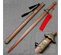 HJHUUA Espadas de Tai Chi de Madera,Espada China de Madera de 98 cm,Accesorio de actuación para práctica de Artes Marciales,Espadas Rectas de Madera Hechas a Mano