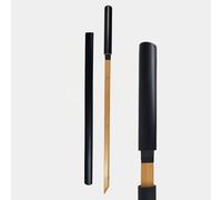 HJHUUA Espadas Rectas de Madera,Hechas de bambú,Katana de Madera Hecha a Mano con Vaina,bokken para práctica de Artes Marciales,Cosplay,Accesorios de Rendimiento,100 cm