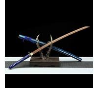 HJHUUA Espadas samuráis de Madera con Vaina,Proceso de fabricación Tradicional,Hoja de Palisandro Natural,Katana Japonesa de Madera para decoración,coleccionismo,Artes Marciales,Cosplay,Kendo