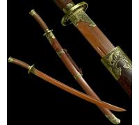 HJHUUA Espadas samuráis de Palisandro Natural de 95 cm,bokken Hecho a Mano,Espada de Entrenamiento de Madera para Regalos,Decoraciones,Cosplay,exhibiciones,Fiestas navideñas