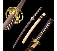 HJHUUA Katana Corta de Madera con Vaina,Bokken Hecho a Mano de 78 cm,Espadas samuráis japonesas de Madera para Kendo,Artes Marciales,Entrenamiento,Accesorios,exhibición,Cosplay,decoración,Regalo