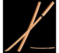 HJHUUA Katana de bambú Natural•Práctica de Artes Marciales Kendo•Espadas de Madera de 101 cm•Bokken Hecho a Mano