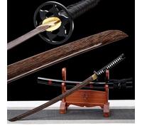 HJHUUA Katana de Entrenamiento de Madera Hecha a Mano,Hoja de Palisandro Natural,Espada samurái de Madera de 103 cm para Artes Marciales,coleccionar,Kendo,Iaido,Juegos de rol,decoración,exhibición