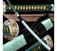 HJHUUA Katana de Madera con Vaina -103cm,Espada samurái de Madera de wengué Natural,Kendo Bokken Hecho a Mano para Cosplay,utilería,Regalos,colección,Entrenamiento