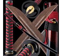 HJHUUA Katana de Madera con vaina-103cm,Espada samurái de Palisandro Natural,Kendo Bokken Hecho a Mano para Cosplay,Accesorios,Regalos,colección,Entrenamiento