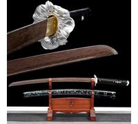 HJHUUA Katana de Madera con Vaina,Hoja de Palisandro Natural,Espada samurái de Madera para decoración,Kendo,Cosplay,Regalos,coleccionar,exhibir,Artes Marciales,Entrenamiento