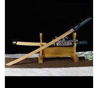 HJHUUA Katana de Madera Hecha a Mano,con Vaina,Hoja de bambú Natural,Espada samurái Japonesa de Madera para Kendo,Entrenamiento,coleccionismo,Fiesta temática,Cosplay,decoración del hogar